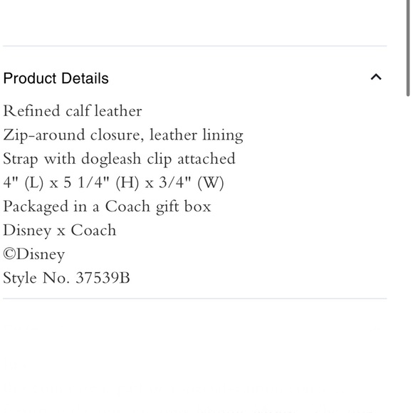 NEW!!! Authentic Disney Coach boxed Minnie Mouse coin case. - Picture 6 of 7